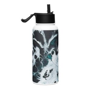 Stainless steel water bottle with a straw lid Midnight-Current