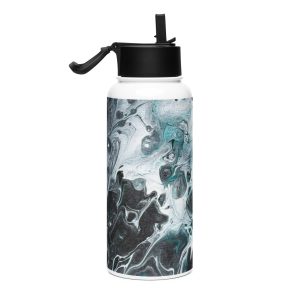 Stainless steel water bottle with a straw lid Midnight-Grotto