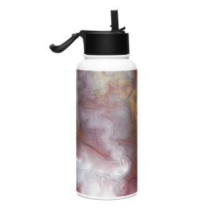 Stainless steel water bottle with a straw lid Solar-Flare