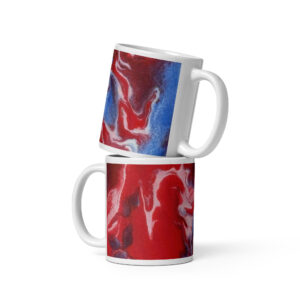 White glossy mug Clash of Currents