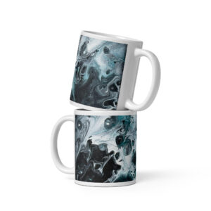 White glossy mug Midnight Grotto