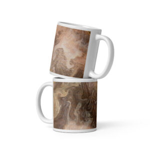 White glossy mug Sienna Drift