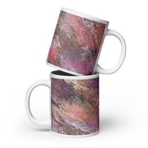 White glossy mug Nebula-Pulse