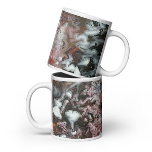 White glossy mug Oracles-Breath