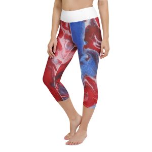 Yoga Capri Leggings Clash-of-Currents