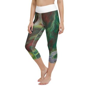 Yoga Capri Leggings Evergreen-Ember