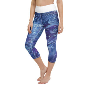 Yoga Capri Leggings Abyssal Bloom
