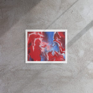 Framed canvas Clash of Currents