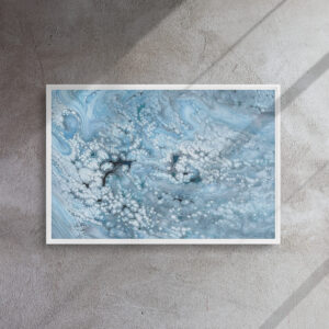 Framed canvas Glacier-Pearl