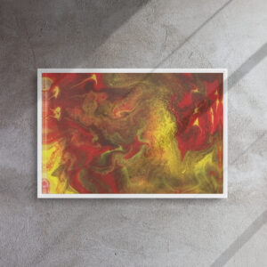 Framed canvas Magmas-Embrace