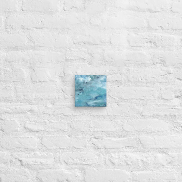 Abstract canvas wall art Sea Glass Echo by Cartiff Studios