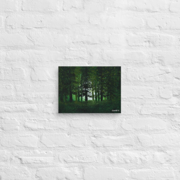 Abstract canvas wall art Forest by Cartiff Studios