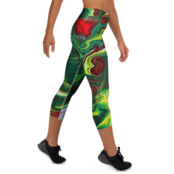 Yoga Capri Leggings Evergreen Ember
