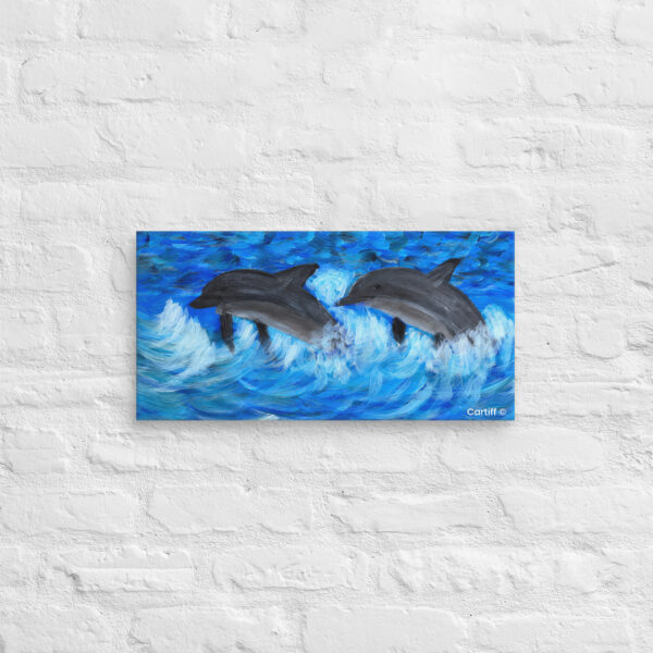 Abstract canvas wall art Dance of the Deep by Cartiff Studios