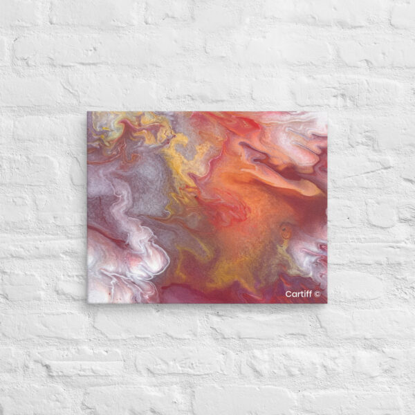 Abstract canvas wall art Solar Flare by Cartiff Studios