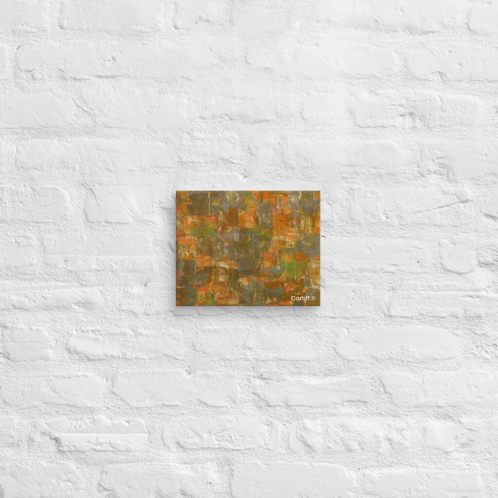 Abstract canvas wall art Urban Rust by Cartiff Studios