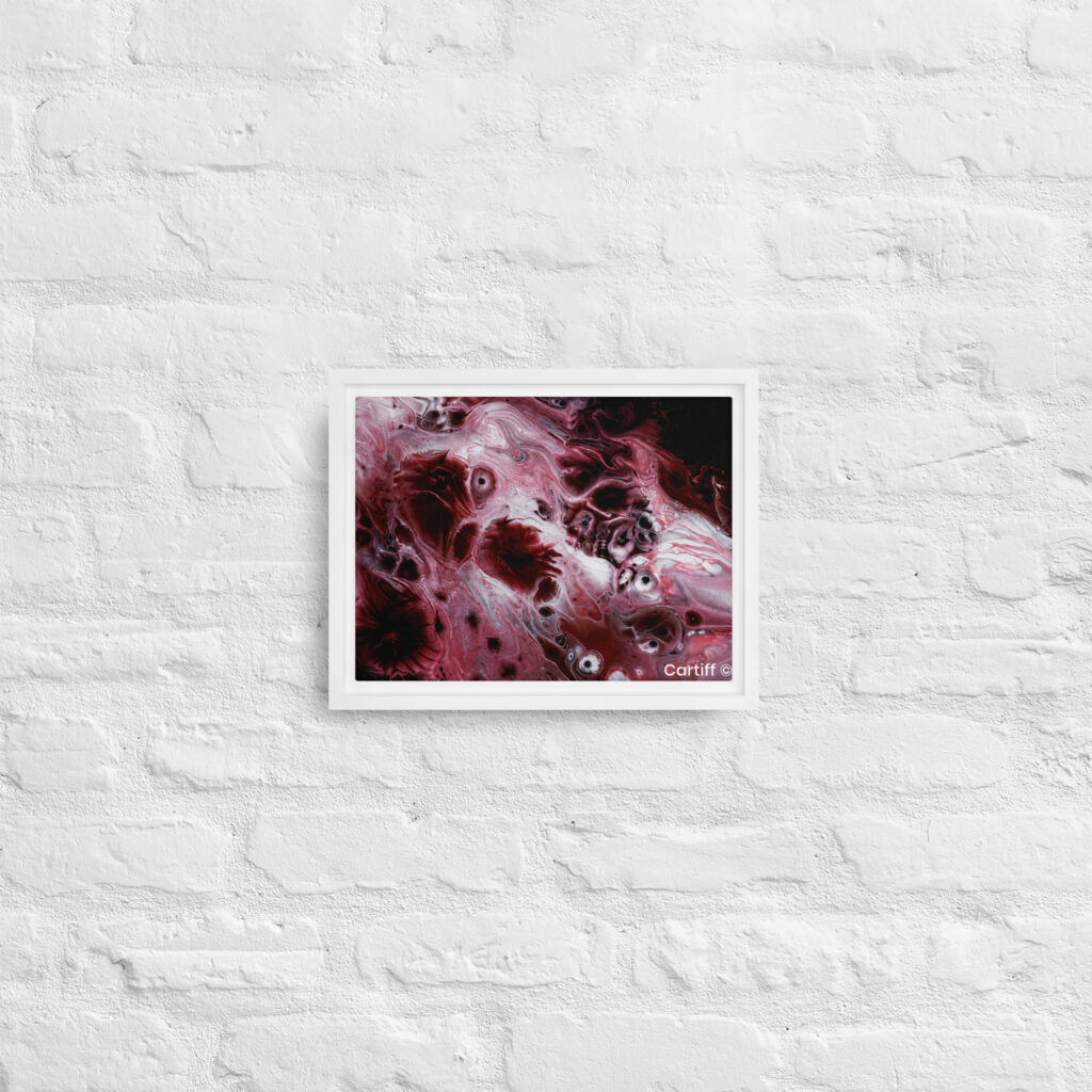 Framed canvas artwork Supernova at Midnight by Cartiff Studios