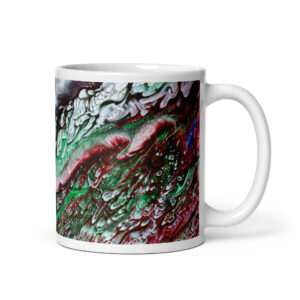 White glossy mug Ancient Strata