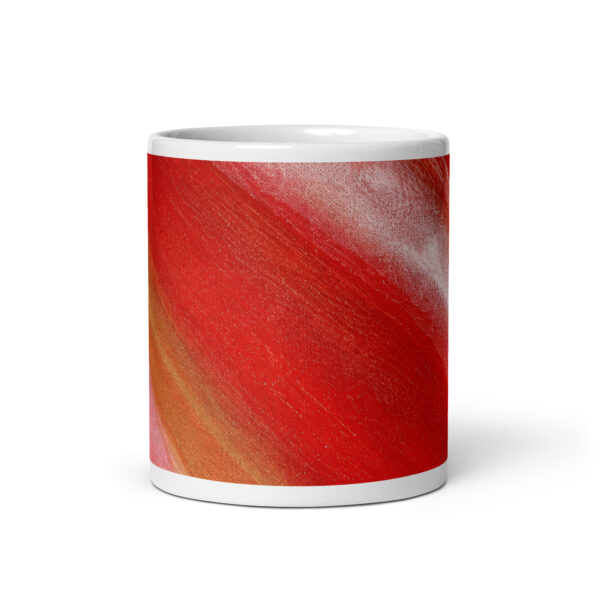 Canyons Grace artwork wrapping around an 11 oz white glossy mug, front view