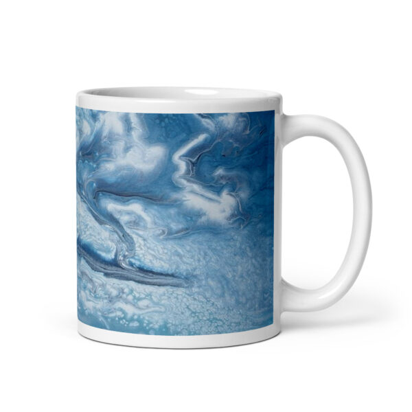 White glossy mug Serenity in Motion