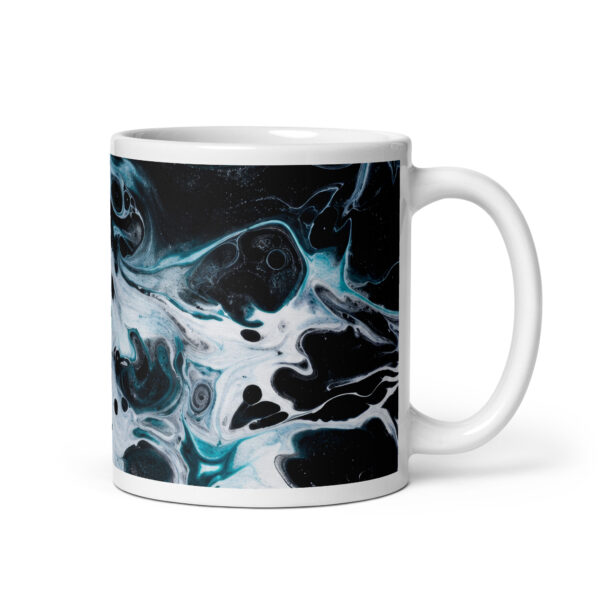 White glossy mug Midnight Grotto