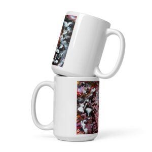 White glossy mug Oracles Breath