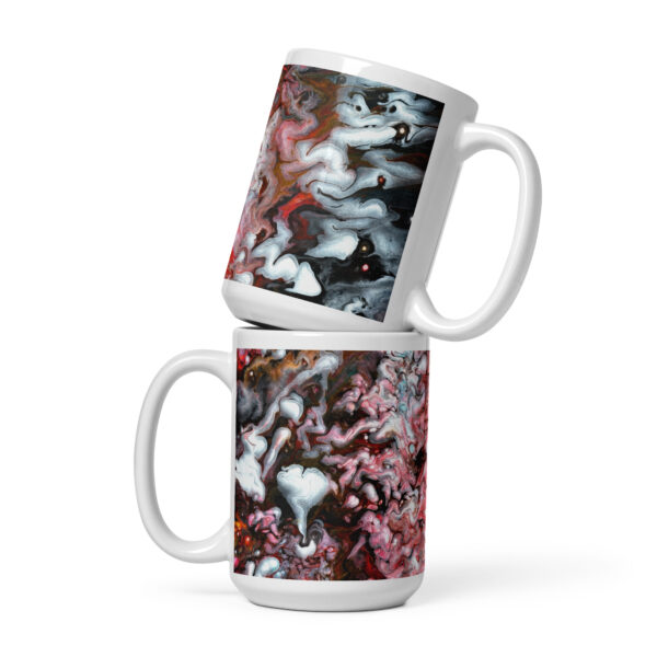 White glossy mug Oracles Breath